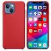 Compatibile Custodia Apple iPhone 13 Mini. LS Soft Touch Colore red. struttura multi-strato, in policarbonato flessibile, rivestite internamente in microfibra, ed esternamente in liquid silicone LS1953RR