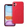 Compatibile Custodia Apple iPhone 11 6.1. LSMAG Soft Touch con magnete ricarica wireless, Colore red. struttura multi-strato, in policarbonato flessibile, rivestite internamente in microfibra, ed esternamente in liquid silicone LSMAG1805R