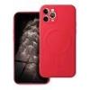 Compatibile Custodia Apple iPhone 13 Pro. LSMAG Soft Touch con magnete ricarica wireless, Colore red. struttura multi-strato, in policarbonato flessibile, rivestite internamente in microfibra, ed esternamente in liquid silicone LSMAG1955R
