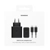 Samsung caricabatterie da rete (50W) con doppia porta USB-C e Cavo USB-C to USB-C da 5A 1.8 mt, incluso in confezione, Super Fast Charging, nero EP-T5020XBEGEU